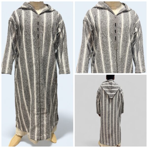 Moroccan Warm Wool Cotton Winter Djellaba - Hooded
