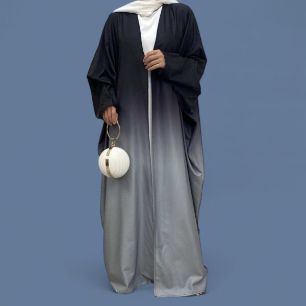 2024 Women's Open-Front Batwing Sleeve Abaya