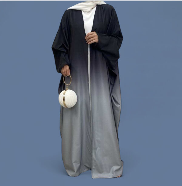 2024 Women's Open-Front Batwing Sleeve Abaya