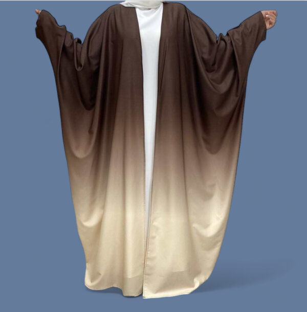 2024 Women's Open-Front Batwing Sleeve Abaya - Image 4