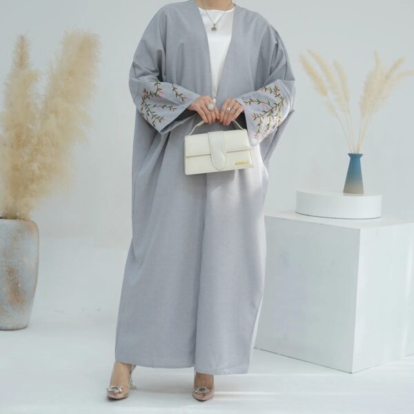 2024 Embroidered Dubai Abaya With Matching Hijab
