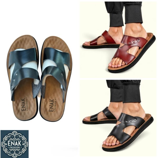 Leather Lightweight ENAK-Engraved Men Sandals