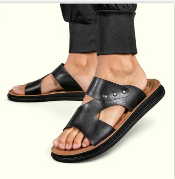 Leather Lightweight ENAK-Engraved Men Sandals - Image 2