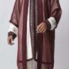 Luxury Moroccan Men 3-Piece Kaftan - Open-Front