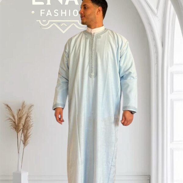 Luxurious Moroccan Gandoura (long-sleeve) non-hooded