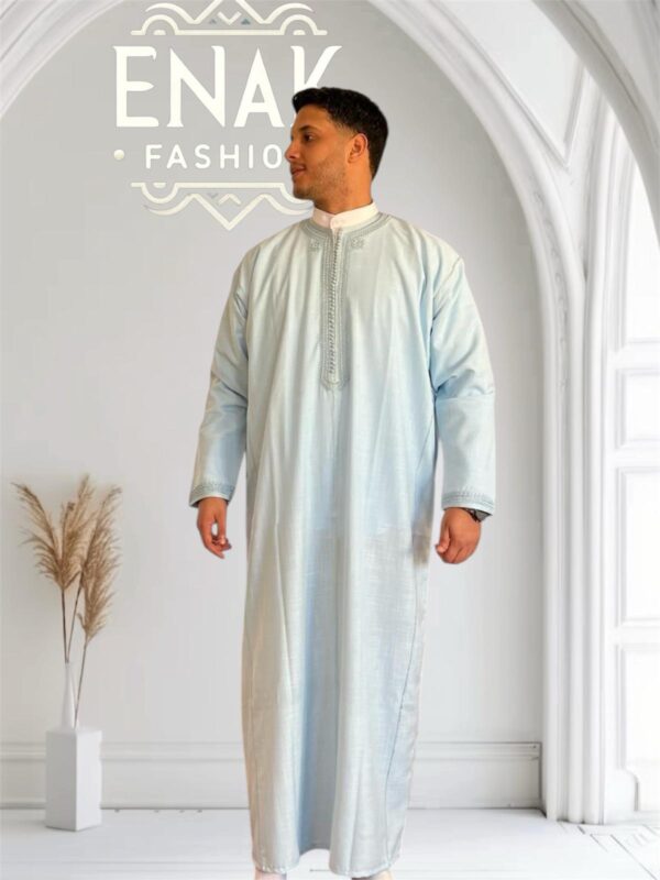 Luxurious Moroccan Gandoura (long-sleeve) non-hooded