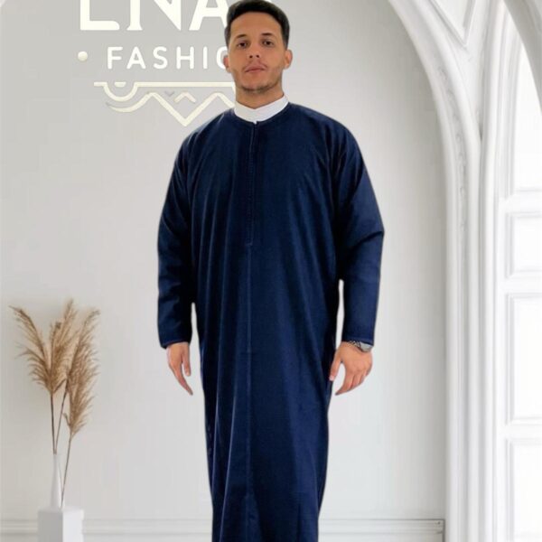Luxurious Moroccan Gandoura (long-sleeve) non-hooded