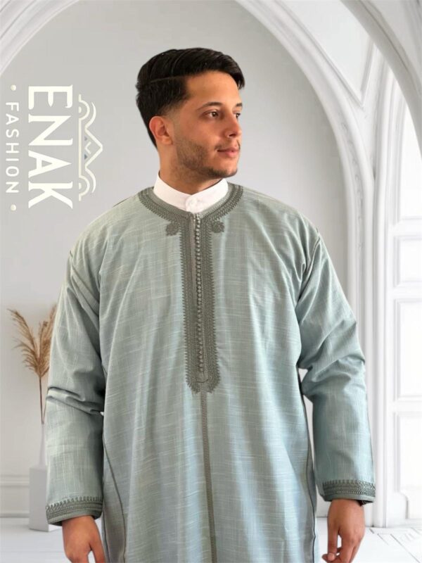Luxurious Moroccan Gandoura (long-sleeve) non-hooded