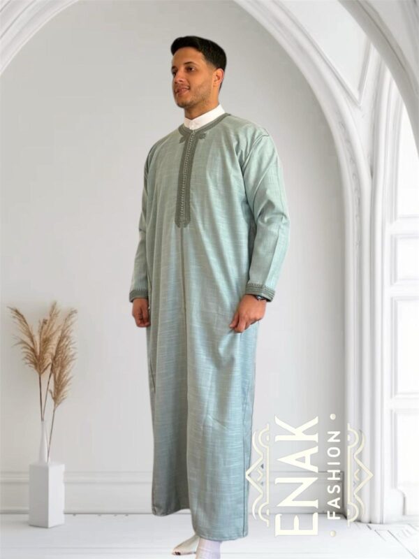 Luxurious Moroccan Gandoura (long-sleeve) non-hooded - Image 2