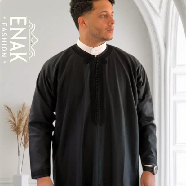 Luxurious Moroccan Gandoura (long-sleeve) non-hooded