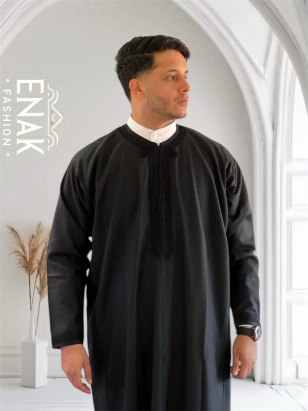 Luxurious Moroccan Gandoura (long-sleeve) non-hooded