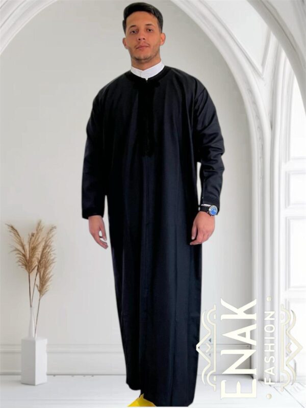 Luxurious Moroccan Gandoura (long-sleeve) non-hooded - Image 2