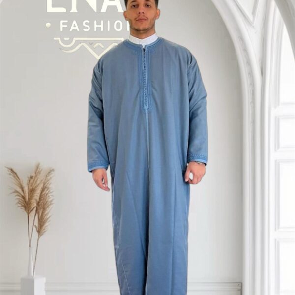 Luxurious Moroccan Gandoura (LONG-sleeve) non-hooded