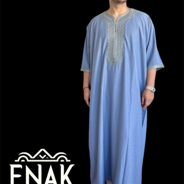 NEW Moroccan Gandoura (SHORT-sleeve) non-hooded