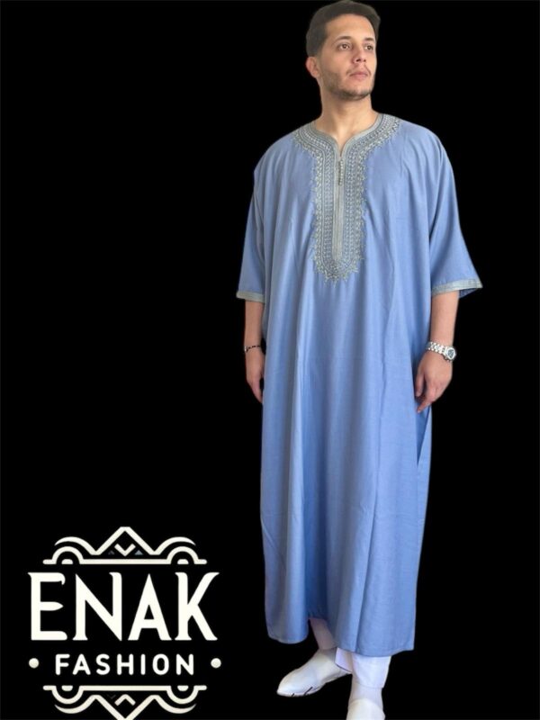 NEW Moroccan Gandoura (SHORT-sleeve) non-hooded