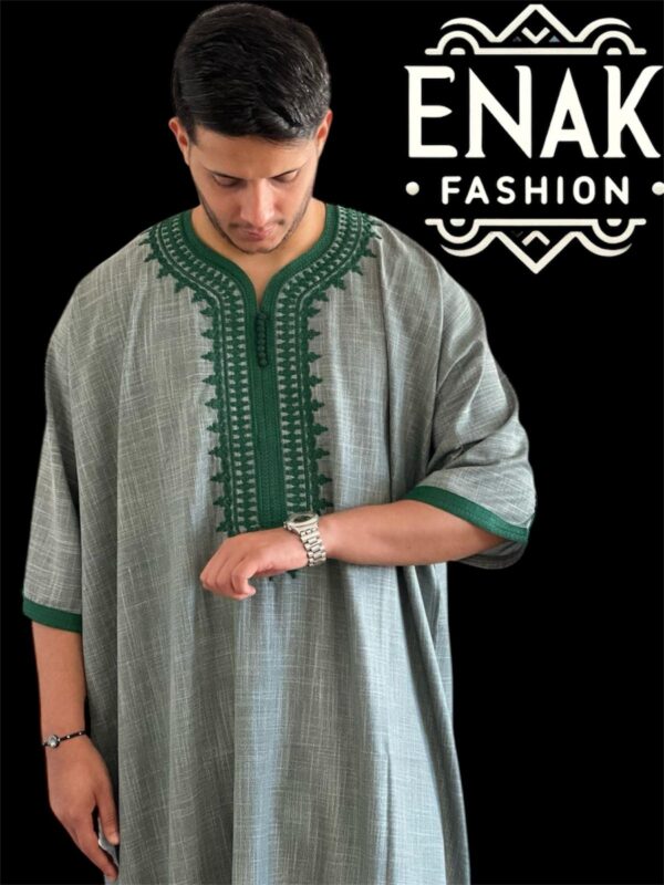 NEW Moroccan Gandoura (SHORT-sleeve) non-hooded