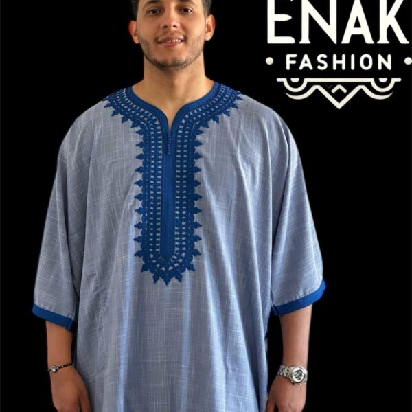 NEW Moroccan Gandoura (SHORT-sleeve) non-hooded