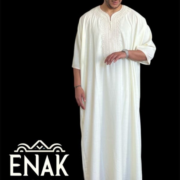 NEW Moroccan Gandoura (SHORT-sleeve) non-hooded