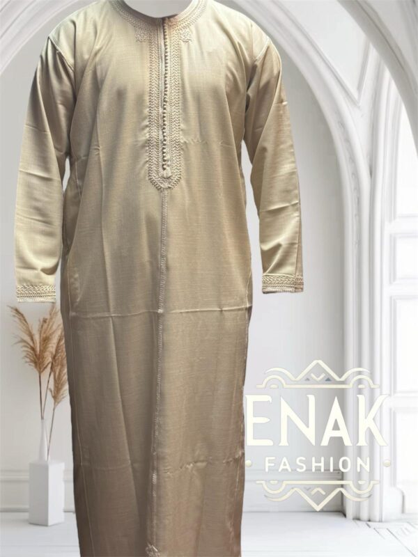 Luxurious Moroccan Gandoura (long-sleeve) non-hooded - Image 2