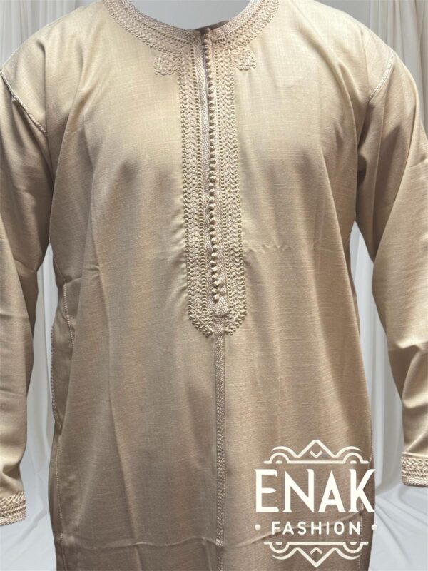 Luxurious Moroccan Gandoura (long-sleeve) non-hooded